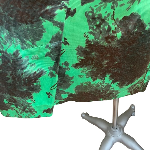 Vintage 40s 50s Dotti Original Green Floral 2 pc Suit Jacket & Skirt Set - Picture 9 of 14